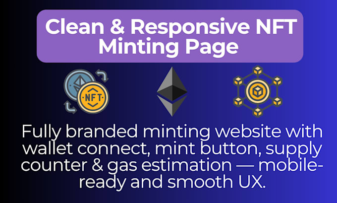 develop an nft minting website with smart contract on ethereum
