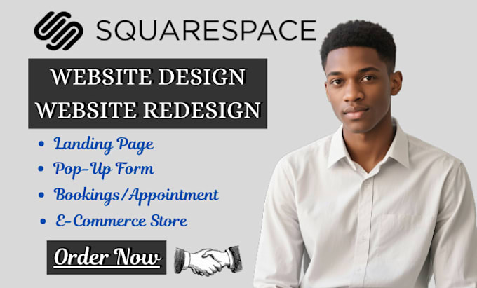 build modern squarespace website, design or redesign and edit squarespace
