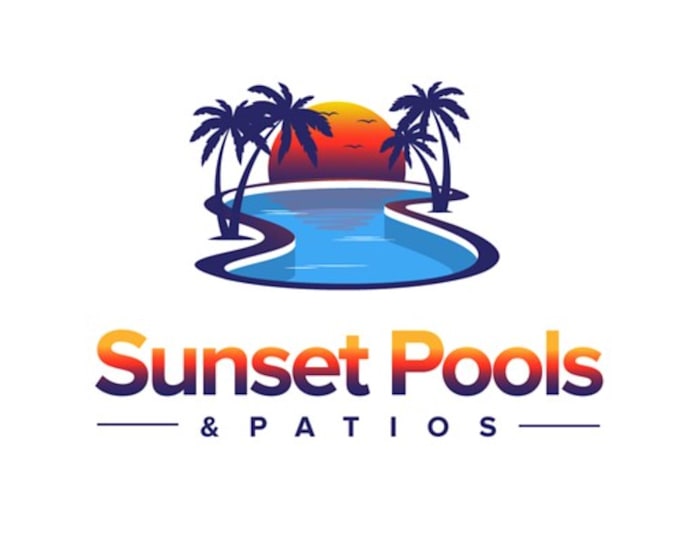 makes swimming pool, pool cleaning logo design