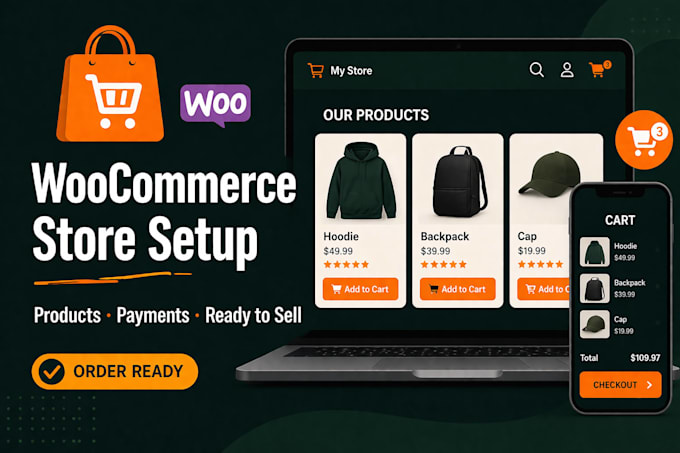 set up a woocommerce store with payment and product setup