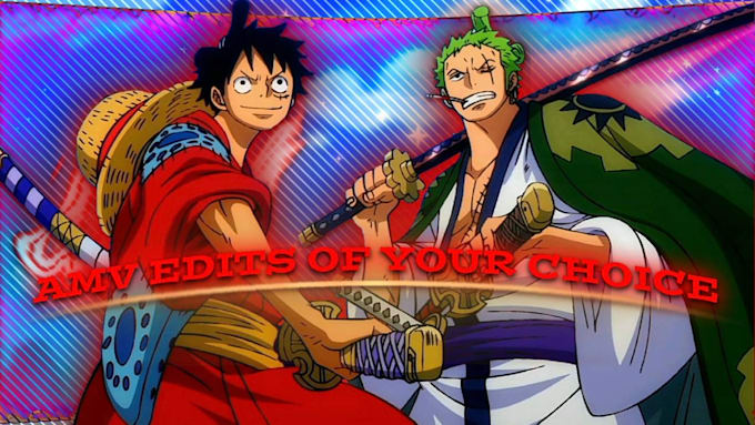 create a professional amv and a custom thumbnail for you