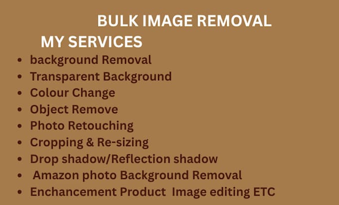 professional bulk background removal image