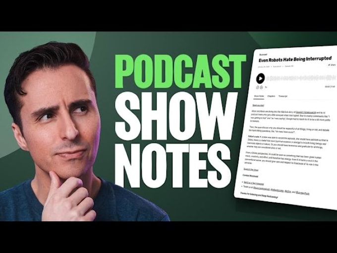 craft SEO optimized show notes for your podcast episodes