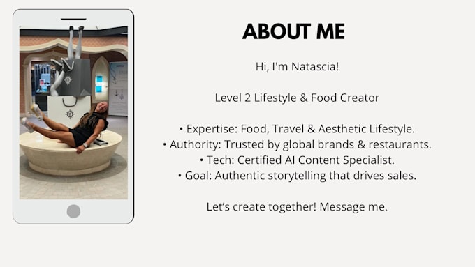 create professional food and luxury travel ugc videos