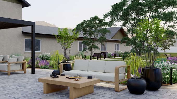 do backyard landscape design, garden, pool, as a landscape architect