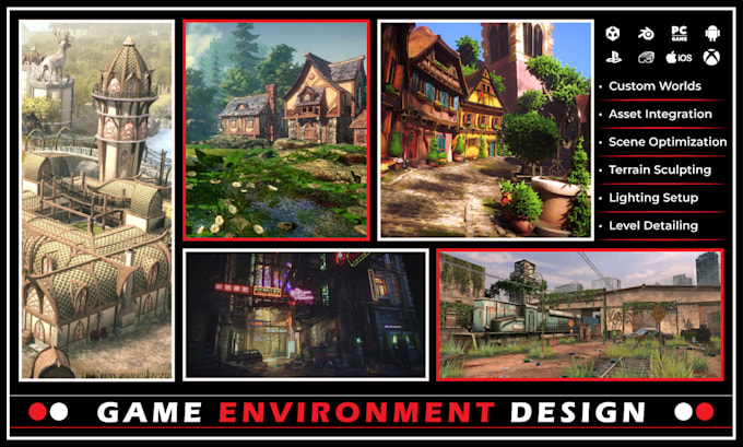design and model environments for games