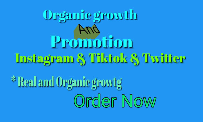 organic twitter, tiktok marketing and promotion