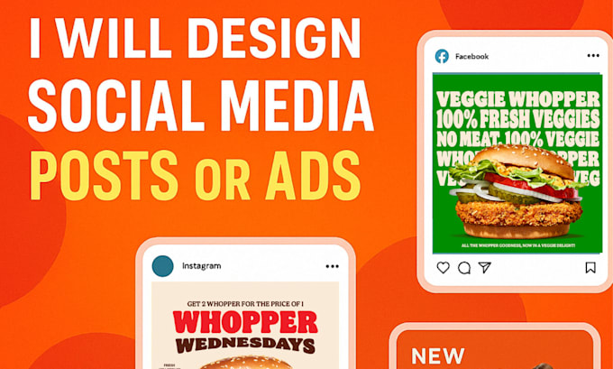Design eye catching social media posts or ads for your brand by ...