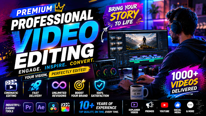 do professional video editing
