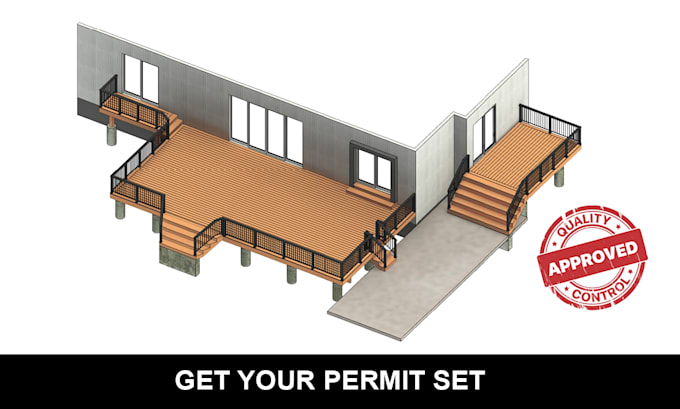 provide you deck, pergola, porch or patio permit drawings