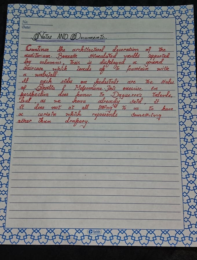 handwrite notes and letters in elegant calligraphy