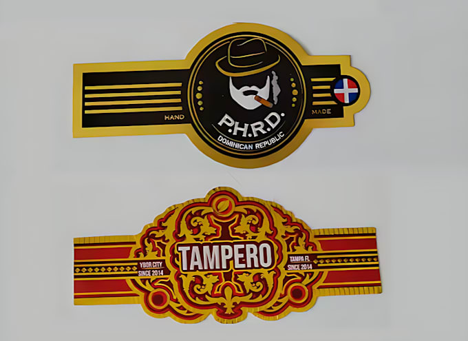 do a premium cigar band, cigar logo, cigar label and cigar box design
