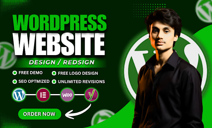 design or redesign your wordpress landing page or website