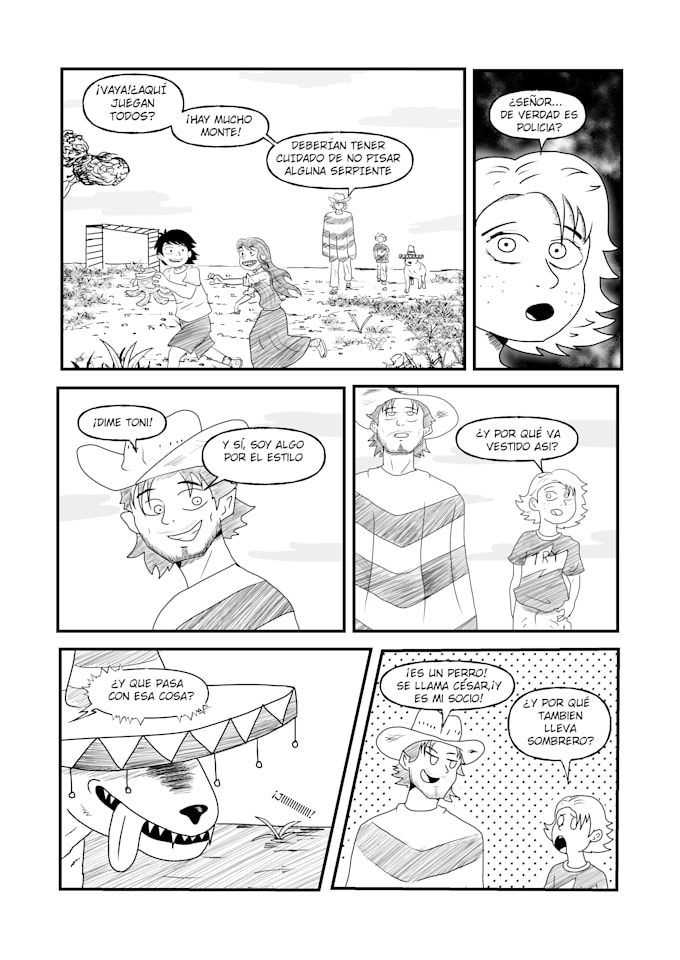 do stylized comic pages