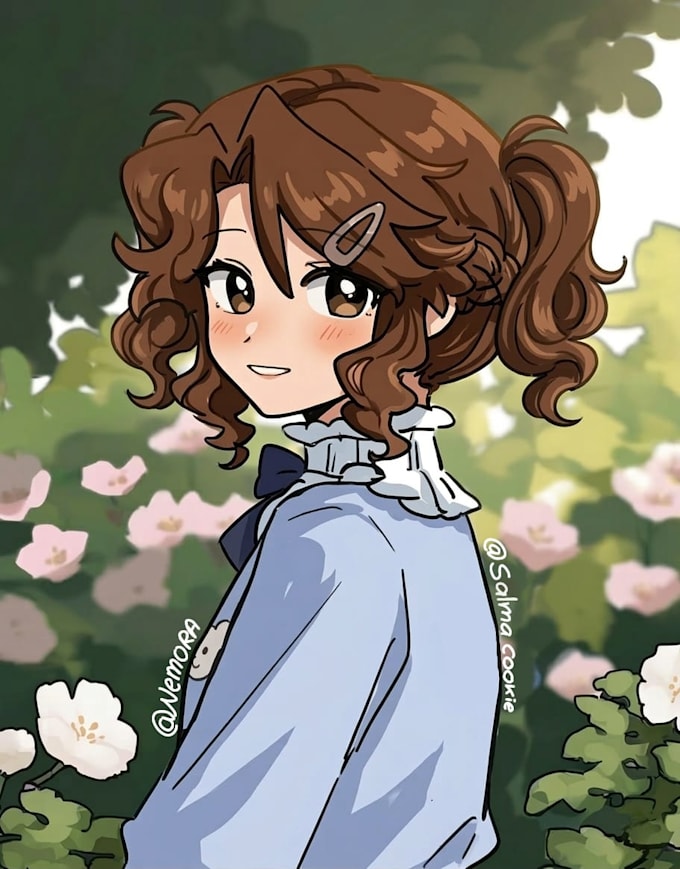 create a cute anime, chibi, oc, fanart profile picture