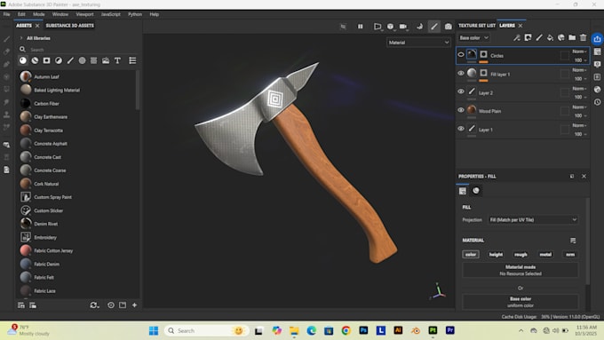 texture your 3d model in substance painter