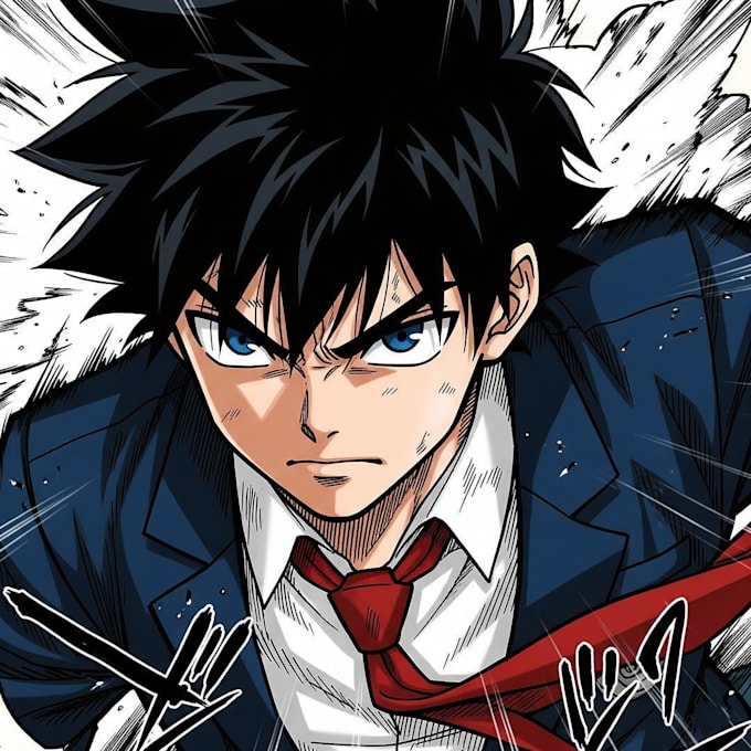 Huff Drawing Dibuja tu personaje en anime japonés o estilo manga