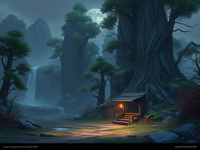 Make environment concept art for you game by Ronelleber | Fiverr