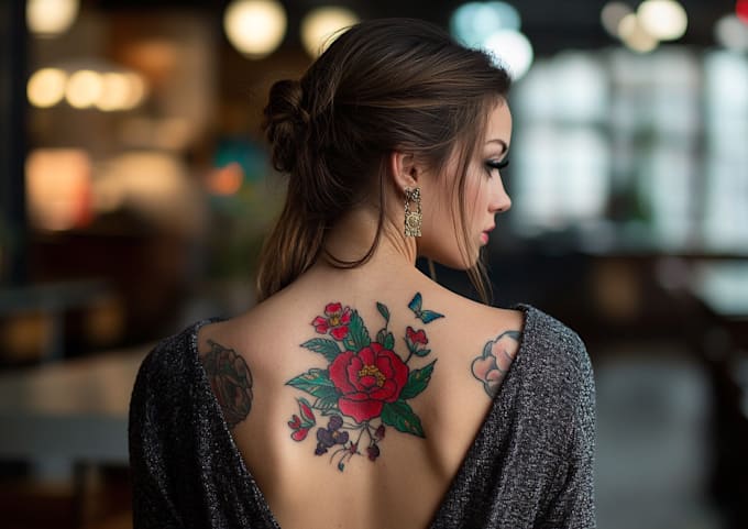 create a tattoo design in american traditional style