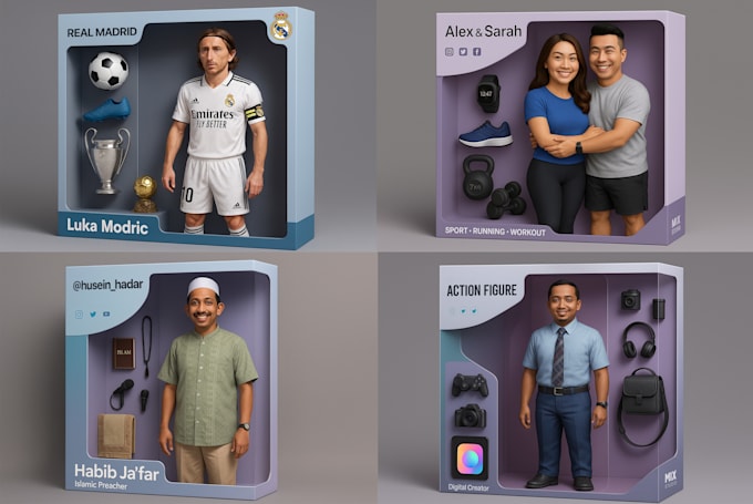 create a 3d toy version of you for personal branding content