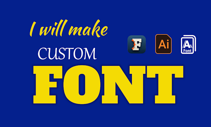 create custom font design, typography, or handwritten in 2 hours