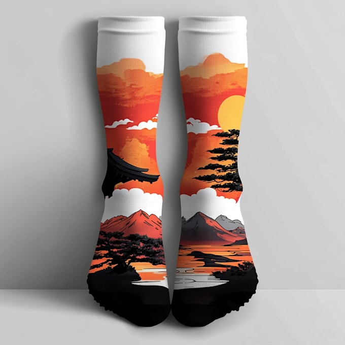 make a unique socks design for your brand