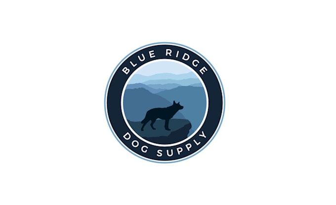 design artwork a perfect logo for blue ridge dog supply