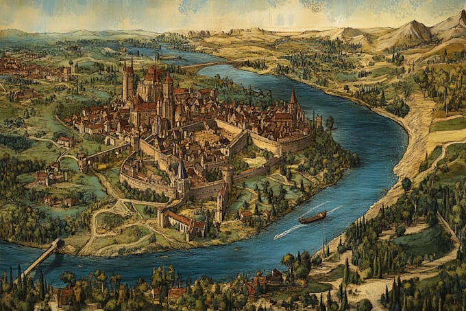 do a fantasy map for your dnd game
