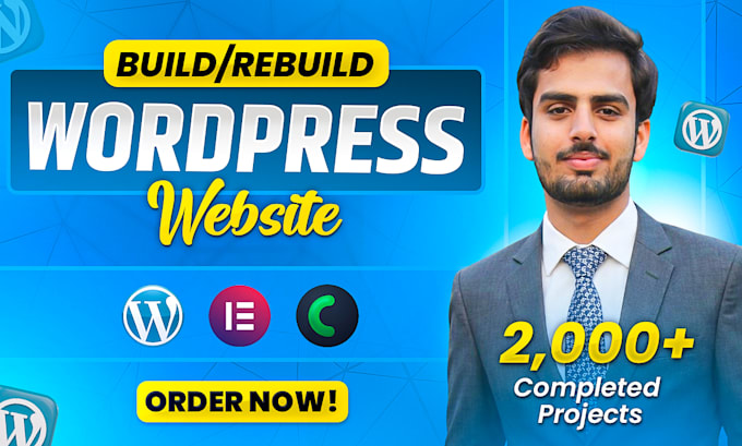 build or rebuild wordpress website, minimalist website, business website