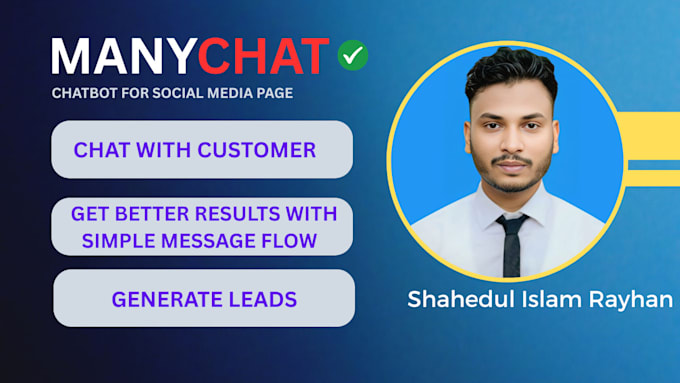 setup facebook messenger automation with manychat flow