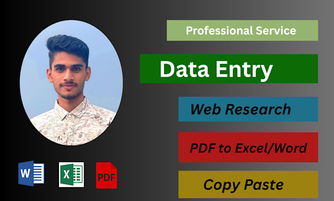 do help with data entry and web research job