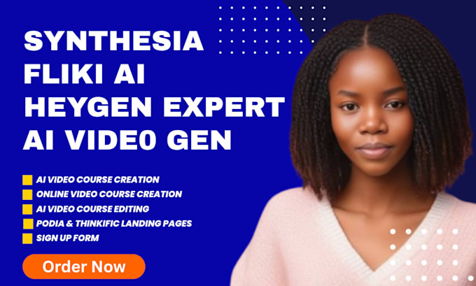 create online course, elearning videos with synthesia, heygen, fliki ai, youtube