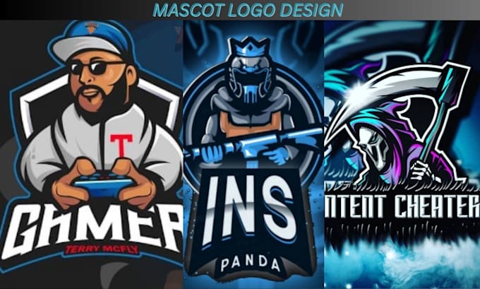 draw mascot gaming logo design cartoon character design esport twitch streamer