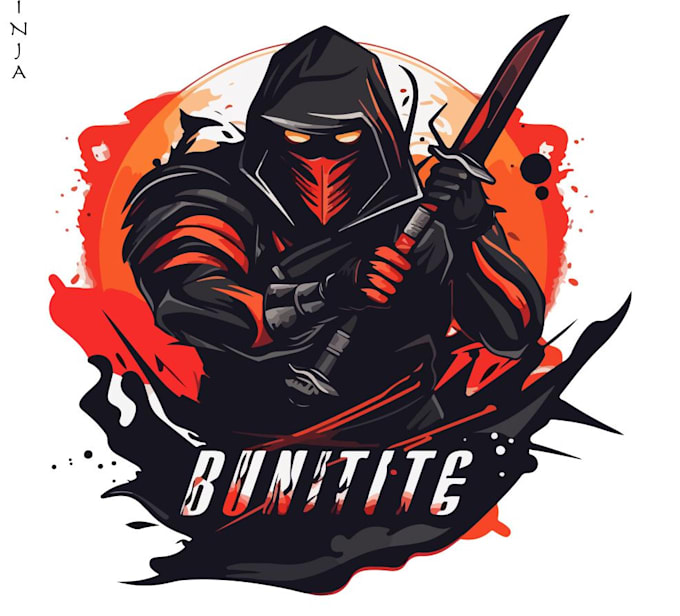design ninja logo with original concept