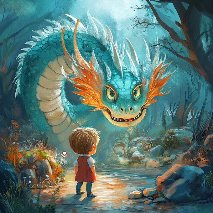 make children book illustrations, comic illustrations