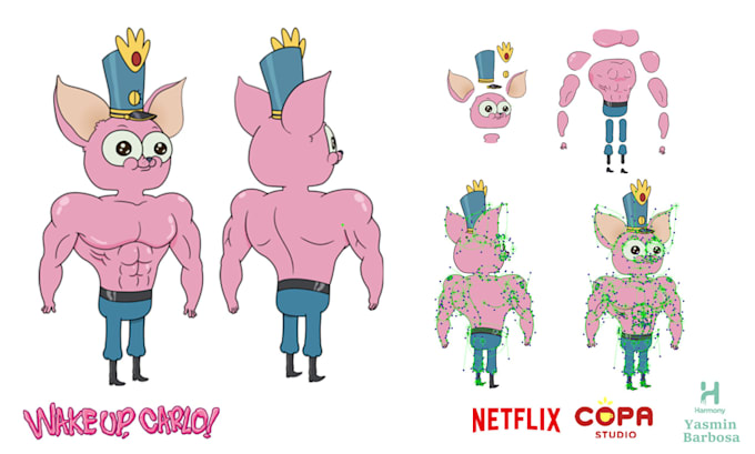 be creating a complex 2d rig of your characters