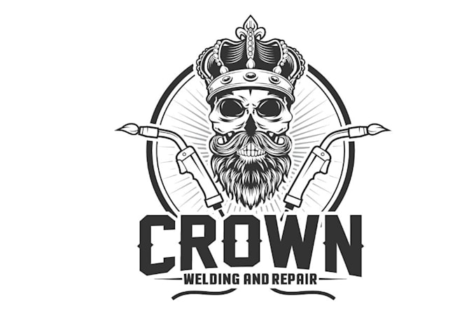 create gorgeous crown welder logo for your company