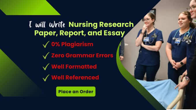 write nursing, healthcare, and psychology research articles and case studies