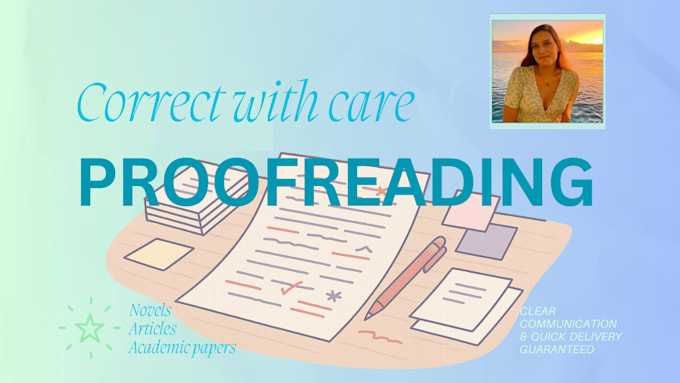 proofread and edit any writing
