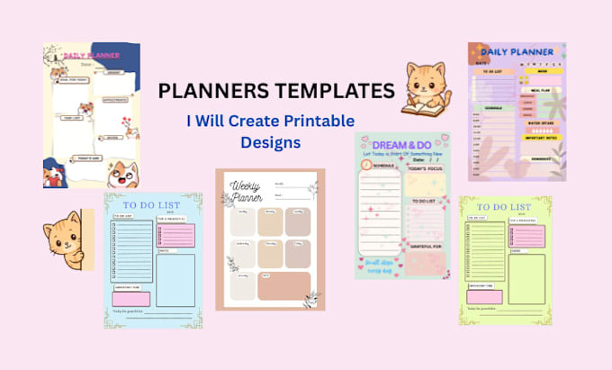 design beautiful printable planners and journals
