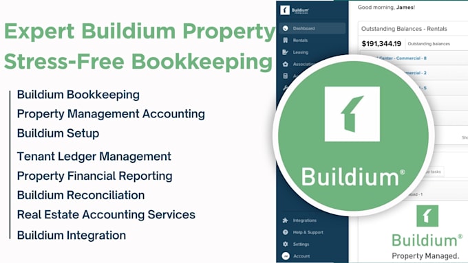 handle your property accounts using buildium