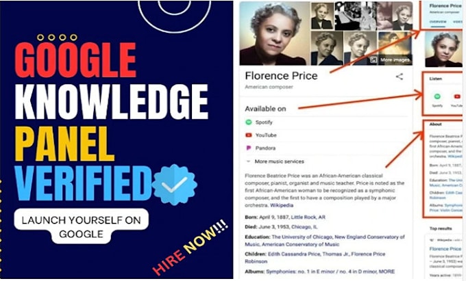 create google knowledgepanel for company and personal