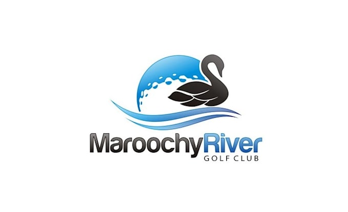 design gorgeous river golf club logo