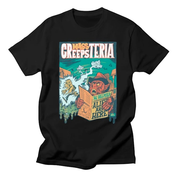 create a cartoon tshirt design