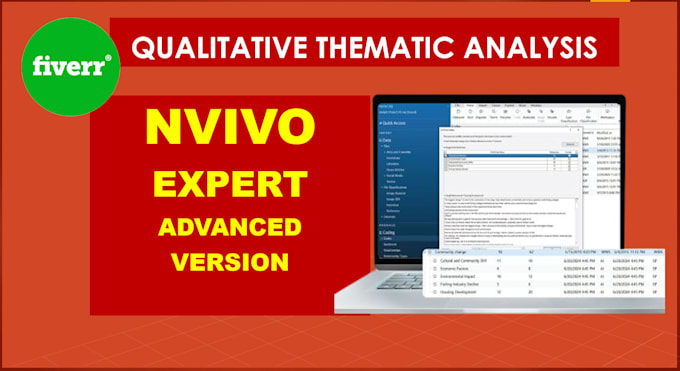 help you with qualitative thematic analysis with nvivo in 24 hours
