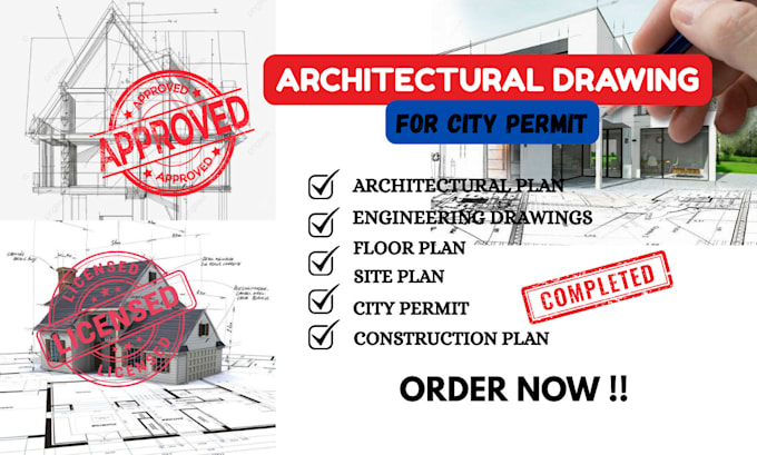 draw stamp mep, architectural plan, engineering drawings, hvac for city permit