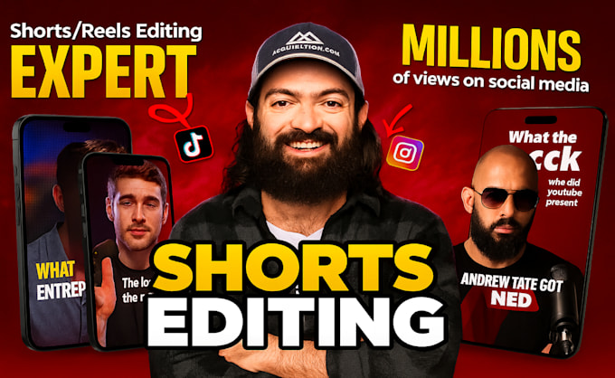 edit instagram reels, tiktok and youtube shorts