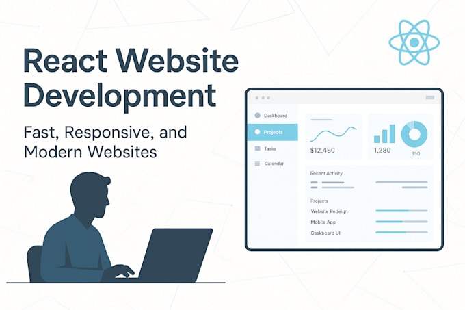 develop a modern, responsive react website for your business