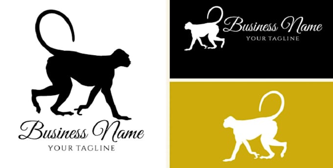 design monkey logo with original concept
