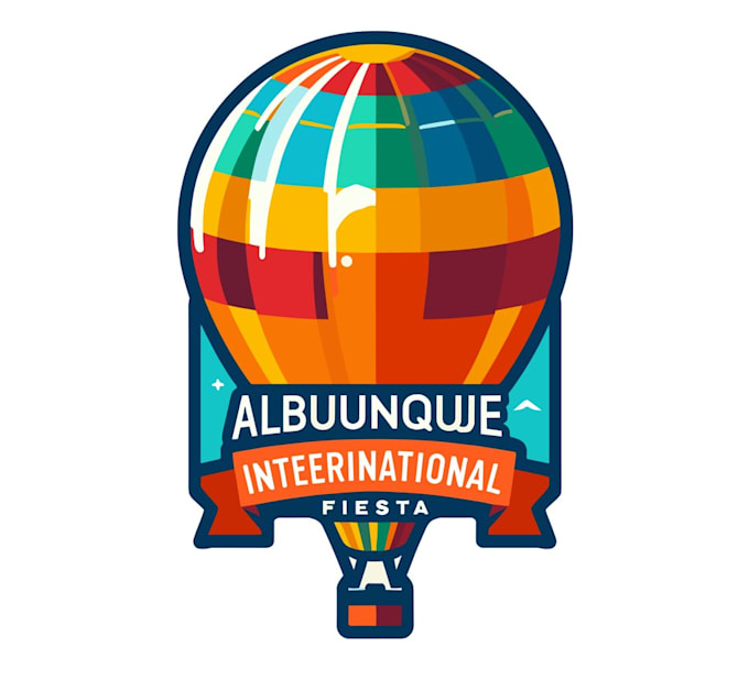 design stylish balloon logo with express delivery
